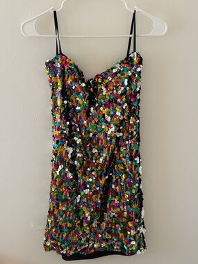 Deb Black sequin dress